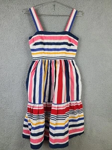 Vince Camuto Candy Striped Festival Knee Length Dress Size 2 VGUC w/ Pockets - Picture 1 of 9