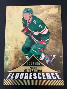 2019-20 Upper Deck Fluorescence Gold Rookie RC F-48 Nico Sturm ed/150 - Bild 1 von 2
