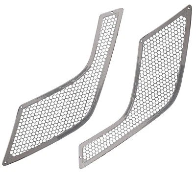 Juego de rejilla de ventilación lateral derecha pasajero izquierdo cromado QSC para Volvo VNL 04-16 Foto 1 de 4