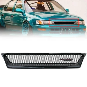 Para 1993-1997 Toyota Corolla malla metálica rejilla delantera superior JDM Wagon Touring - Imagen 1 de 12