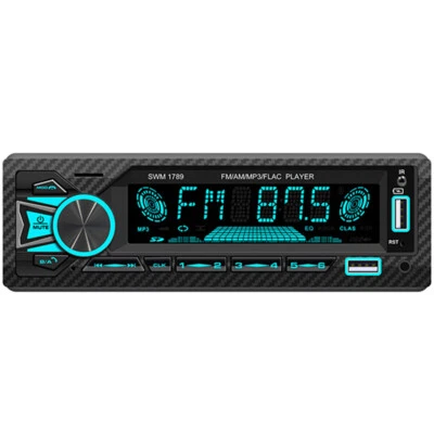 Reproductor de MP3 Bluetooth 1 DIN Radio estéreo para automóvil Receptor de audio en el tablero Radio FM/AM Foto 1 de 4