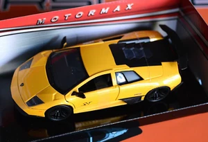 FREE LAMBORGHINI CALENDAR! + MOTORMAX MURCIELAGO LP 670-4 SV YELLOW 1/24 DIECAST - Picture 1 of 7