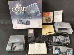 NEC PC Engine Coregrafx Console PI-TG3 TurboGrafx16, w/Manual, Pads, Box-h0412- - Picture 1 of 24