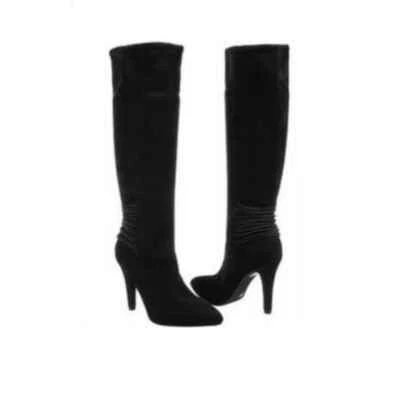 BCBG Eclipse Negro Sobre la Rodilla Botas Mujer Zapatos Botas Tacón Talla 10 Foto 1 de 4
