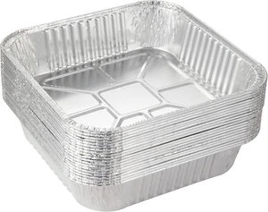 25Pack- 8 X 8 Aluminum Foil Pans Disposable Heavy Duty Square Baking Cake Pan, C - Picture 1 of 12