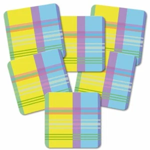 Juego de posavasos 6 piezas "FELIZ PASCUA" - con parte posterior de corcho - regalo - decoración - Imagen 1 de 2