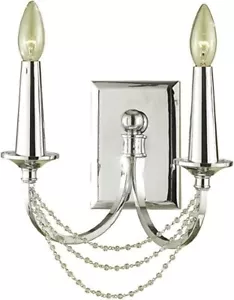 AF Lighting 7703 2-Light Sconce- Chrome- SET OF 2 - Picture 1 of 1