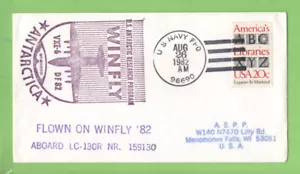 U.S.A. 1982 U.S. Navy cancel cover, USARP Winfly 82' f;own cachet cover - Picture 1 of 1