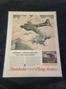 1940's Studebaker Flying Fortress Military WWII Original Print Ad - Picture 1 of 2