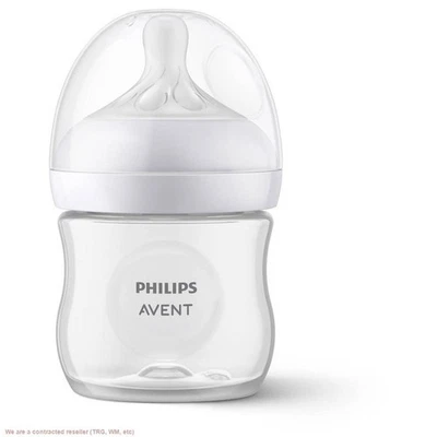 Philips Avent Natural Baby Bottle with Natural Response Nipple - Clear - 4oz - Image 1 of 4