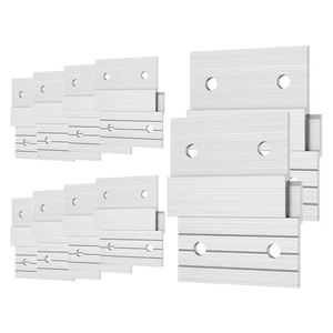 10 Pair Z Shaped Wall Cleat Hanger Heavy Duty Metal Picture Frame Hooks - Picture 1 of 9