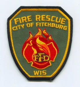 PATCH WISCONSIN CITY OF FITCHBURG FIRE RESCUE DEPARTMENT DEPT. EMS AMBULANCE - Picture 1 of 1