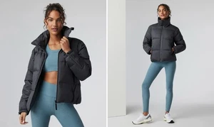 Neu mit Etikett Vuori Hillside Daunenparka gefütterte Jacke Mantel * asphaltschwarz * Small - Bild 1 von 6