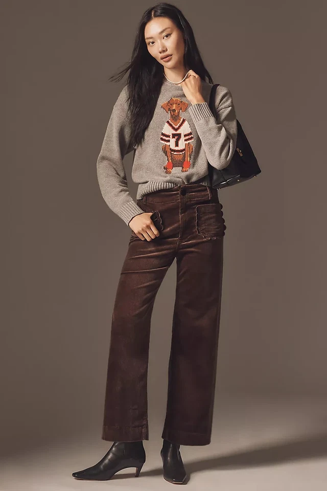 Pantalones cortos de pana con bolsillo de vieira The Colette de Maeve #4123942870111 Foto 1 de 1