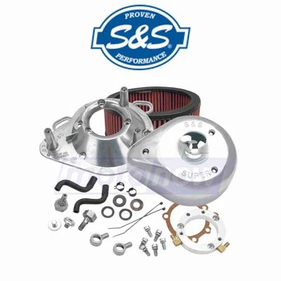 S&S Cycle Teardrop Air Cleaner Kit for 2001-2017 Harley Davidson FXDWG Dyna ya Foto 1 de 4