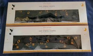 2 Sets Pottery Barn Kinder Halloween Katze Lichterkette (nicht mehr produziert, neu) 10 Lichter - Bild 1 von 5