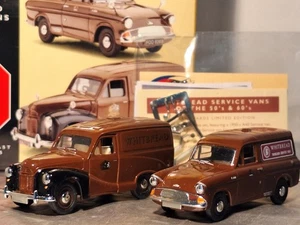 LLEDO VANGUARDS 1:43 WHITBREAD SERVICE VANS - AUSTIN A40 & FORD ANGLIA WV1002 - Picture 1 of 7