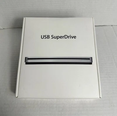 Apple USB SuperDrive (A1379) USB 2.0 External Optical CD-RW/DVD-RW Burner - Image 1 of 4