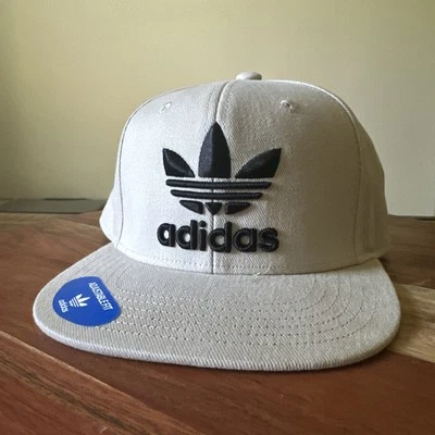 Adidas Flatbill Trefoil Khaki Hat | OSFM Snapback | Embroidered Logo - Image 1 of 4