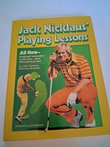 Vintage Golf Book Jack Nicklaus Playing Lessons Hard Back 1981 Golf Digests - Picture 1 of 22