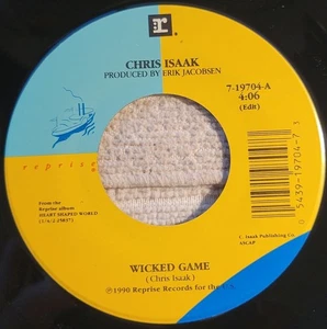 Chris Isaak "Wicked Game / Wicked Game (Instrumental)" strong VG+ - Picture 1 of 3