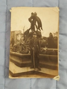 Poland Polish Jewish Judaica Soldier Yiddish 1930s Deluge Fountain Bydgoszcz - Picture 1 of 7