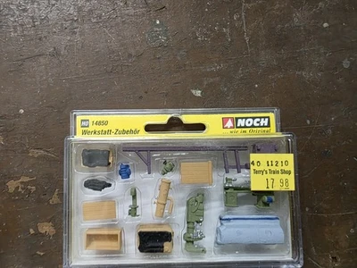 NOCH HO SCALE 1/87 #14850 WORKSHOP ACCESSORIES! NICELY DETAILED TOOLS! - Image 1 of 3