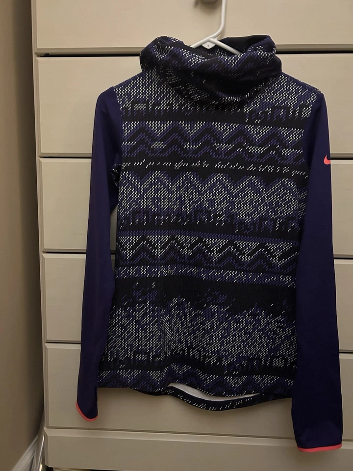 Nike Pro Para Mujer Dri-Fit Hyperwarm Nórdico Infinito Capucha Cuello Talla M Foto 1 de 4