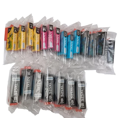 Office World Ink Cartridge 525XL Compatible Canon Black & Colour New Sealed x21 - Image 1 of 4