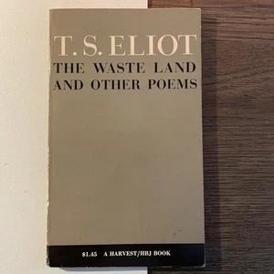 The Waste Land and Other Poems by T.S. Eliot. Harvest Books. 1958. - Picture 1 of 2
