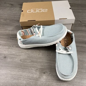 Zapatos Hey Dude Mujer Talla 10 Wendy Boho Informales Denim Ligero Playa *Caja no Combina - Imagen 1 de 20