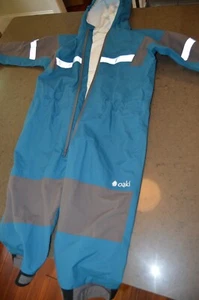 OAKI Rain Trail Suit Blue Unisex Waterproof Kids One Piece Size 5T Outdoors - Picture 1 of 5