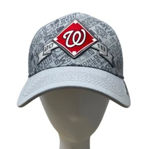 Washington Nationals 2019 World Series New Era 9Forty Post Season Cap grau & rot - Bild 1 von 11