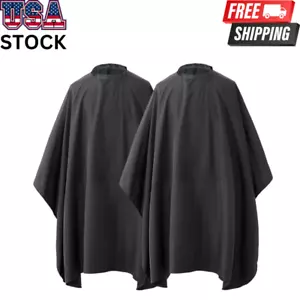 2 pack Hair Cutting Cape with Snap Closure Waterproof Salon Cape 50" x 60 - Picture 1 of 7
