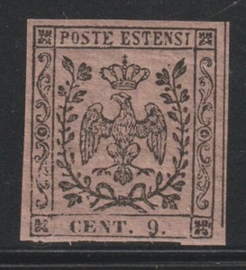 ANTIKE STAATEN MODENA 9 C LILA GRAU POSTFRISCH ** REF 2680 - Bild 1 von 2