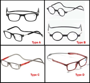1x Clic Magnetische Lesebrille Anti-Blaulicht Presbyopie Brille Brillen - Bild 1 von 21