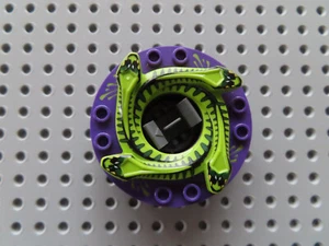 LEGO 1 x Ninjago Spinner Kreisel dark purple +hellgrüne Schlange bb0549c01 9562 - Bild 1 von 1