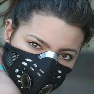 Futuristic Sport Face Mask With Filters For Running, Cycling, Outdoor Activities - Picture 1 of 6