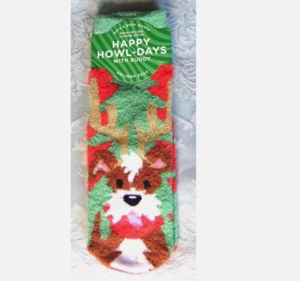 BATH AND BODY WORKS Shea Infused Lounge Socks New Happy Howl-Days - Picture 1 of 1