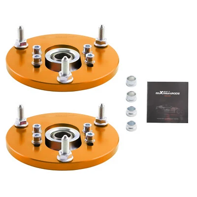 2x Front Coilover Top Mounts for BMW E46 320i 323i 328Ci 330xi M3 Golden - Image 1 of 4
