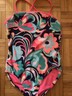 Gap Kids Girls L 10 1pc Floral Print Colorful Swimsuit Swim Suit