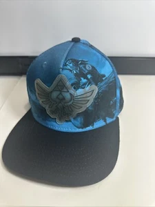 Zelda Skyward Sword Hat Cap Snap Back Nintenodo Blue Black B18 - Picture 1 of 11