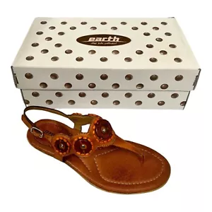 Earth Damen-Sandalen $ 79 NEU Zephyr-Tanga mit Perlenakzenten, gewürzbraun 6,5 M - Bild 1 von 8