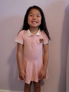 Girls Golf Tennis Dress Sets Short Sleeve Collared T-shirt Pleated Skirt Outfits - Picture 1 of 2