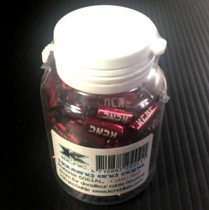 KCNC Brake Housing Open End Caps, 5mm, 150pcs/bottle, Red, B86X - Picture 1 of 2