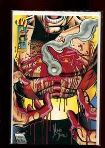 PROTECTORS 5 (9.8) AUTO/ MIK DEODATO JR W/ COA MALIBU BULLET HOLE COVER (s000) - Picture 1 of 1