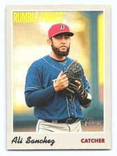 2019 Topps Heritage Minor League Ali Sanchez #24   Binghamton Rumble Ponies
