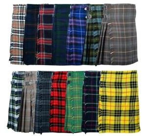 Scottish 5 Yard kilt Made of Acrylic Wool Available in 14 Various Tartans - Picture 1 of 18