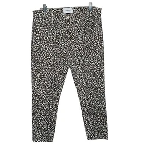 Aktuelle Elliot The Fling Damen Snow Leopard Crop Jeans Größe 28 Mid Rise - Bild 1 von 4