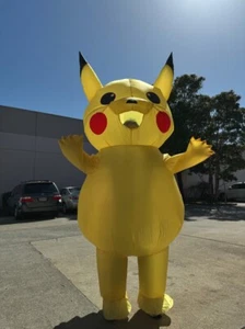 Inflatable Costume Pikachu Mascot Outfit for Halloween Cosplay Party Adult/Teen - Picture 1 of 9